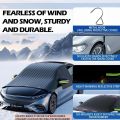 Automobile snow protection cover for front windshield, anti-freezing and anti-frost snow magnetic suction snow guard, car cover.