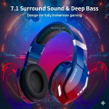 Noise Cancelling Wireless Bluetooth Gaming Headphones, Surround-Sound 7.1 Stereo HIFI Bass RGB Gaming Wired Headset Earphones for PS4, PS5, PC, Laptop, Xbox One, Nintendo Switch, Android Mobile, iPhone ~ Gym Headphone with Microphone by FunBug. 
