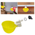 10PCS Chicken Drinker Cup Poultry Automatic Drinking Chicken Feeder Plastic Poultry Waterer Drinking Water Feeder for Chick DucK. 