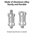 Aluminum 1/4' 3/8' Screw Adapter Converter Threaded Spigot Mount for Insta360 Camera Tripod Monopod Flash Light Stand.