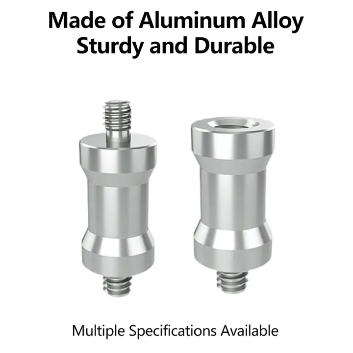 Aluminum%201/4'%203/8'%20Screw%20Adapter%20Converter%20Threaded%20Spigot%20Mount%20for%20%20Insta360%20%20Camera%20Tripod%20Monopod%20Flash%20Light%20Stand%20-%20Image%203