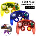 for GameCube NGC Retro Transparent Wired Gamepad Controller Classic Joystick Joypad Game Handle Accessories Dropshipping. 