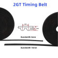 5/10/50M GT2-6/10mm Open Timing Belt 2GT Aramid Fiber /PU with Steel Core Gt2 Belt Cutting Length for 3D Printer Wholesale. 