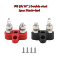 Terminal Block Studs M6 M8 Positive Negative Heavy Duty Bus Bar 5/16" 1/4" Power Distribution Stud for Camping RV Truck Boat. 