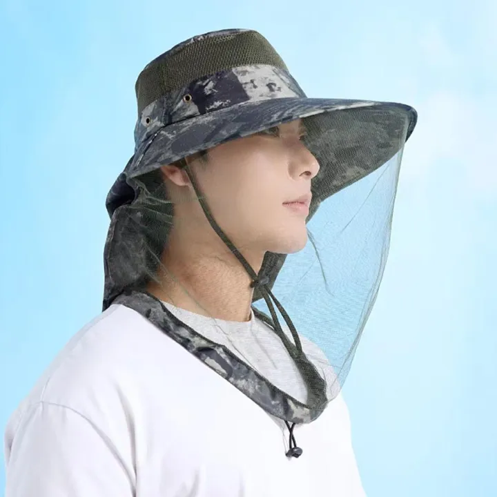 Bug%20Proof%20Sun%20Hat%20With%20Face%20Net%20UV%20Protection%20Fishing%20&%20Beekeeping%20Gear%20Full%20Coverage%20Breathable%20Mesh%20Summer%20Outdoor%20Hat%20-%20Image%202