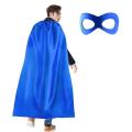Adult Halloween Cloak Costume Set 6 Color Options Drawstring Tied Cape Mask Party Cosplay Outfit for Men Women 140x90cm Dress Up.