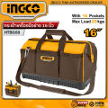 Ingco 16-Inch Tool Bag Super Ingco (Maximum Load 20 Kilograms) Heavy-Duty Model, Model Htbg08. 