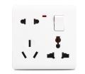 Electric 6 Pin Multi Socket with Indicator. 