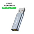 Rocoren External USB Sound Card To 3.5mm Mic Headphone Jack Stereo Headset Audio Microphone Adapter Speaker Interface For Laptop. 