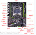 QIYIDA X99 Motherboard Set Kit Xeon A2011-3 E5 2650 V4 1pcs*16gb=16GB DDR4 4 channels SATA 3.0 nvme M.2 SATA 3.0 E5 A99. 