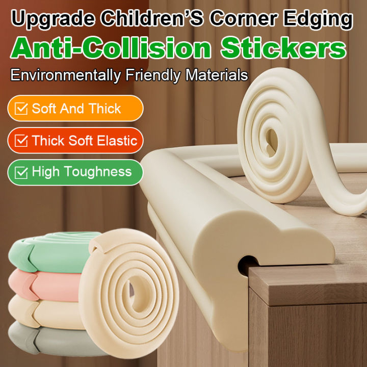 Home%20Bumper%20Strip%20Wide%20Wrapped%20Edge%20No%20Sticker%20Corner%20Bumper%20Sticker%202M%20Baby%20Safety%20Table%20Corner%20Protector%20Thickened%20Traceless%20-%20Image%202