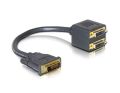 DVI Y Splitter Cable, Digital Monitors (DVI-D Male to 2x Female), 1-ft.. 