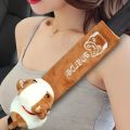Universal Cartoon Car Seat Belt Cover Auto Seat Belt Safety Cushion Shoulder Pad Seat Protector Warm Protection Flannel Int. 