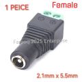 DC Power Jack Female Connector with 2 pin Screw Terminal – 2.1 x 5.5mm ( Pack of 1 piece or 3 PCS). 