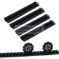 Technology Building Blocks Track Sheet Set High-Tech Bricks Parts Chain Wheel Gear Tire Car Tank Mechanical Accessories 57518. 