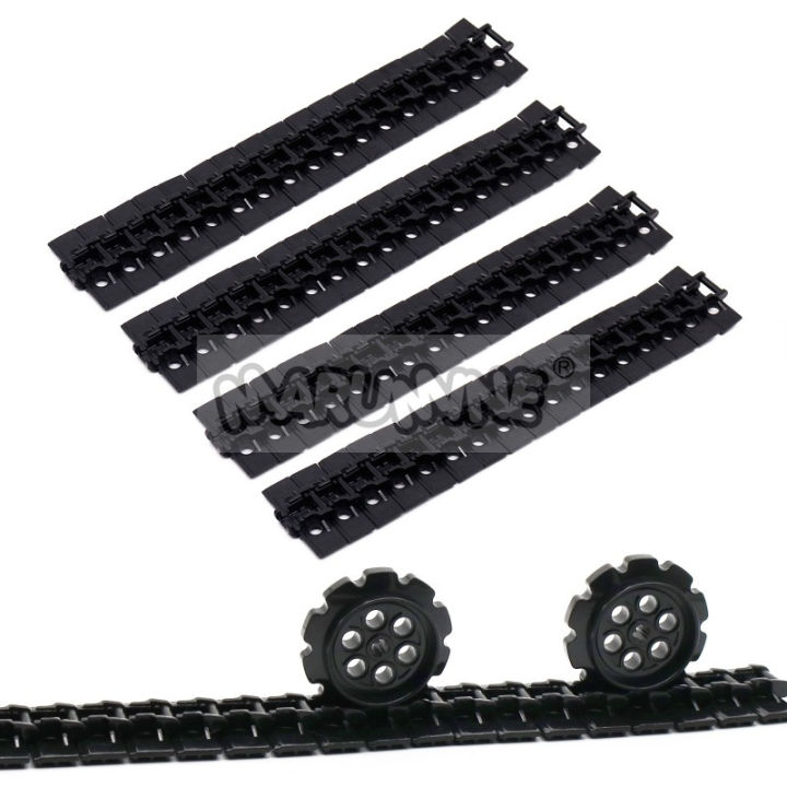 Technology%20Building%20Blocks%20Track%20Sheet%20Set%20High-Tech%20Bricks%20Parts%20Chain%20Wheel%20Gear%20Tire%20Car%20Tank%20Mechanical%20Accessories%2057518%20-%20Image%204
