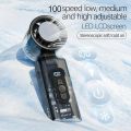 Ice Rush Portable Handheld Turbo Fan, Foldable Mini Cooling Fans, Small Handheld Mist Fan with Battery, Speeds, Foldable, LED Display for Travel, Office, Outdoor, Home.