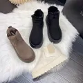 2024 Winter Women Snow Boots Plush Warm Non Slip Waterproof Ladies Flats Sneakers Casual Slip on Female Ankle Boots Botas Mujer. 