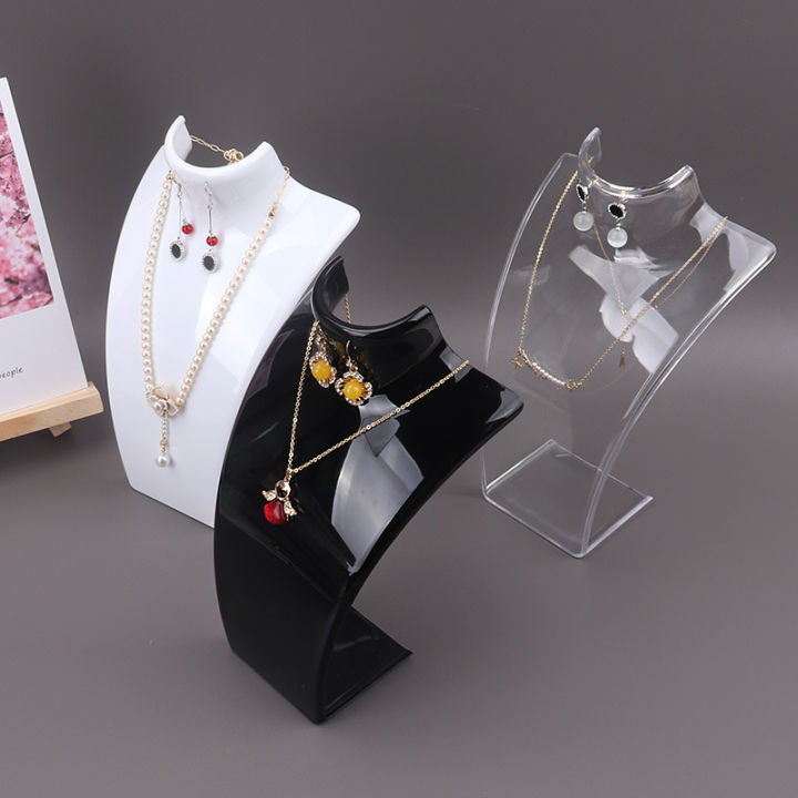 Acrylic%20Portrait%20Model%20Jewelry%20Display%20Stand%20-%20Necklace%20Pendant%20Earring%20Holder%20Shelf%20for%20Decorative%20Exhibition%20-%20Image%203