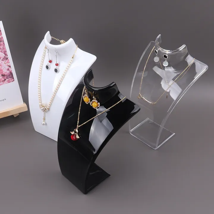 Acrylic%20Portrait%20Model%20Jewelry%20Display%20Stand%20-%20Necklace%20Pendant%20Earring%20Holder%20Shelf%20for%20Decorative%20Exhibition%20-%20Image%203