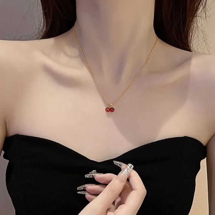 Little%20Wine%20Red%20Cherry%20Pendant%20Necklaces%20For%20Women%20Fashion%20Personality%20Fruit%20Golden%20Chain%20Necklace%20Party%20Jewelry%20Birthday%20%20-%20Image%203