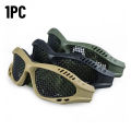 1PC Outdoor Eye Protective Comfortable Safety Glasses Goggles Anti Fog with Metal Mesh/PC Len for Paintball. 