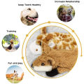 5PCS Crinkle Plush Dog Squeaky Toys Fox Giraffe Squirrel Cow Donkey Style, No Stuffing Dog Toys for Small Medium Large Dogs.
