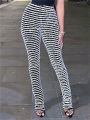 Color Block Stripes Pants Women High Waist Loose Sweatpants Women's Bodycon All-match Summer Trouseres For Female 2023.