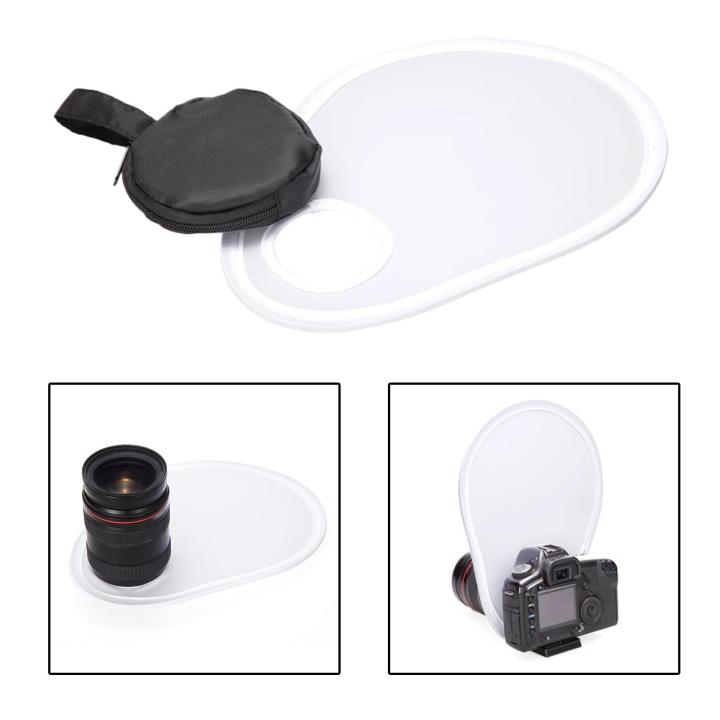 Camera Flash Diffuser Lightweight Light Modifier Attachments Easy to Install Portable Flash Diffuser Reflector with Storage Bag