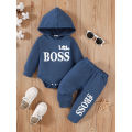 3-24 Months Newborn Baby Boy Clothing Suit Long Sleeve Hooded Romper+Pants Spring&Autumn Sports Style Toddler boy 2PCS Clothes. 