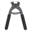 Leather Craft Hand Tool 17cm HandHeld Carbon Steel Silent Pliers Leather Craft Hole Punch Tool 4mm. 