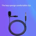 Collar Clip Microphone Mini Portable Small Microphone Live Broadcast Eat Broadcast Mobile Phone Computer Recording Noise Reducti. 
