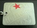 Heineken metal Heineken keychain silver rare old Premium. 