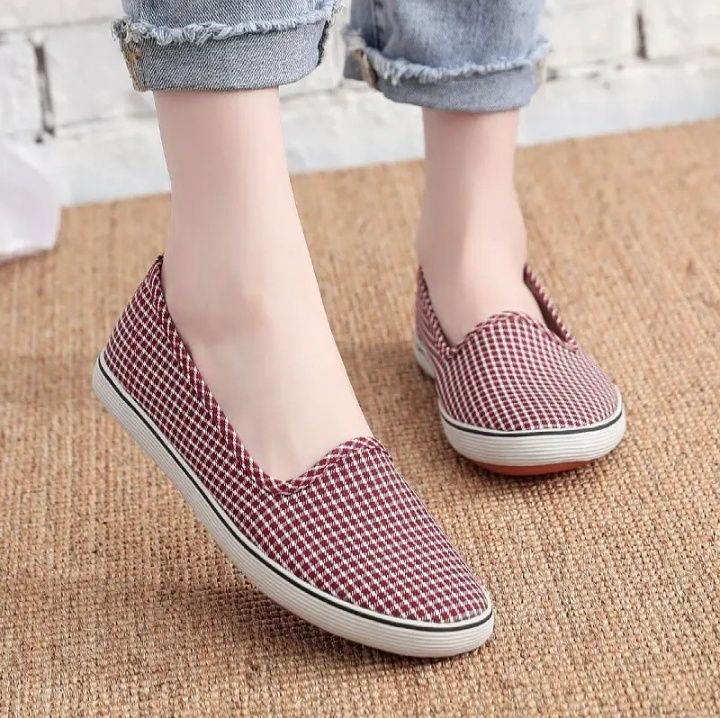 Steppora%20Women%20Slip%20On%20Printed%20Canvas%20Shoes%20-%20Lightweight%20Comfortable%20Casual%20Sneakers%20Pumps%20Flat%20Shoes%20For%20Girls%20-%20Image%204