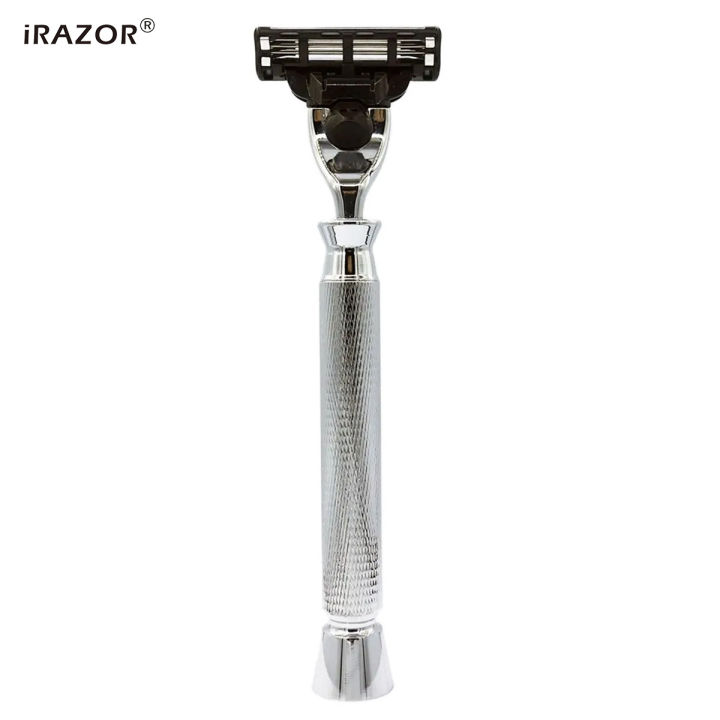 iRAZOR%20Classic%20Men's%20Beard%20Shaving%20Manual%20Razor%20%20with%203-Layer%20Mach%203%20Triple%20Blade%20Grooming%20Tool%20-%20Image%204
