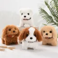 Realistic Plush Simulation Smart Dog Children Toy Can Walking And Call Electric Plush Robot Pet Dog Toddler Christmas Gift. 
