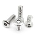 M2 M2.5 M3 M4 M5 M6 M8 Large Flat Hex Hexagon Socket Allen Head Connect Joint Bolt Furniture Rivet Screw 304 A2 Stainless Steel. 
