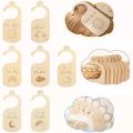 7pcs Wooden Baby Storage Box Home Divider  Closet Divider Size Divider Newborn 24 Month Clothing Storage Wardrobe Organizer. 