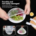100pcs Disposable Plastic Film Bowl Cover Elastic Food Cover Plastic Wrap Cover. 