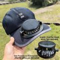 Solar & USB Rechargeable Fan Cap Outdoor Hat for Men & Women 3.7 volt with 1000mah battery. 