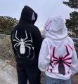 MI'TESORO Spiderman Hoodie Zipper Spider-Man Unisex Hoodies Full Zip Hooded Sweatshirts. 