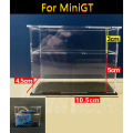 1/64 Model Cars Acrylic Display Case fit for Mini Size MiniGT Tomica Hotwheels Assembled Dust Proof Box Cabinet Toy Vehicles. 