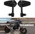 Cafe Racer Motorcycle Handlebar End Mirror Diamond Shape Motorcycle Side Mirror. 