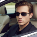 New Small Square Sunglasses With Fashionable Metal Frames For Driving Car Sunglasses1008.