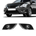 For Nissan Sunny Led Fog Light VERSA Sedan ALMERA N17 2014 2015 2016 2017 2018 Daytime Running Lamp DRL Daylight Waterproof 12V. 