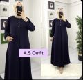 A S outfit frock/gown in red or purple colour. 