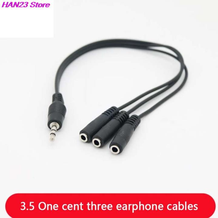 3.5mm%203%20Way%20Port%20Aux%20Multi%20Headphone%20Earphone%20Audio%20Splitter%20Adapter%203.5mm%20Jack%20HUB%20Splitter%20Audio%20Cable%201%20Male%20to%203%20Female%20-%20Image%202