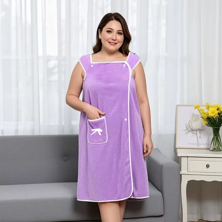 1Pc%20Women's%20Plus%20Size%20Wearable%20Bath%20Towel%20-%20Cute%20Bow%20Shower%20Skirt,%20Adjustable%20Bath%20Robe%20with%20Pocket.%20Soft%20Fabric%20for%20Home%20Use.%20-%20Image%206
