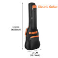 600D Oxford Waterproof Electric Guitar Bag 10mm Cotton Padded Backpack Soft Guitar Case Dustproof BASS Cover Suits for TELE FD. 