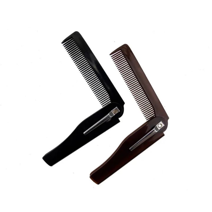 4 Colors 170 X 20 X 10mm Foldable Hair Comb Pocket Clip Hair Moustache
